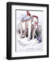 'The Sacred Elephant', 1884-Thomas Nast-Framed Giclee Print