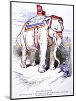 'The Sacred Elephant', 1884-Thomas Nast-Mounted Giclee Print