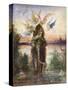 The Sacred Elephant (Pér)-Gustave Moreau-Stretched Canvas