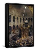 The Sacred Fire of Jerusalem-Eugène Girardet-Framed Stretched Canvas