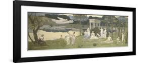 The Sacred Grove, Beloved of the Arts and the Muses, 1884-89-Pierre Puvis de Chavannes-Framed Giclee Print