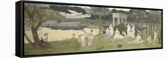 The Sacred Grove, Beloved of the Arts and the Muses, 1884-89-Pierre Puvis de Chavannes-Framed Stretched Canvas