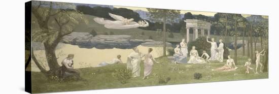The Sacred Grove, Beloved of the Arts and the Muses, 1884-89-Pierre Puvis de Chavannes-Stretched Canvas