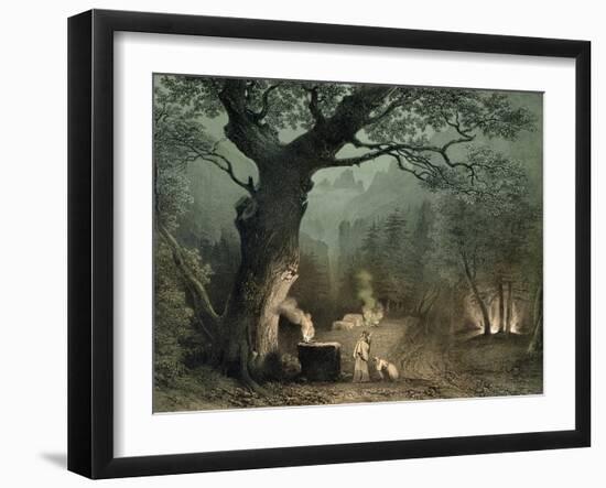 The Sacred Grove of the Druids, from the Opera "Norma" by Vincenzo Bellini (1802-35)-null-Framed Giclee Print