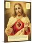 The Sacred Heart of Jesus-The Vintage Collection-Mounted Giclee Print