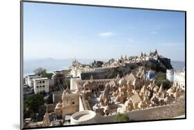 The Sacred Jain Marble Temples, Place of Jain Pilgrimage, Built at the Top of Shatrunjaya Hill-Annie Owen-Mounted Photographic Print