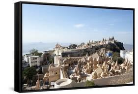 The Sacred Jain Marble Temples, Place of Jain Pilgrimage, Built at the Top of Shatrunjaya Hill-Annie Owen-Framed Stretched Canvas