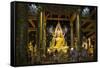 The Sacred Phra Buddha Chinnarat Buddha in the Temple of Wat Phra Si Rattana Mahathat Woramahawihan-Alex Robinson-Framed Stretched Canvas