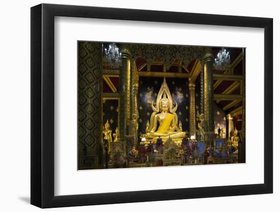 The Sacred Phra Buddha Chinnarat Buddha in the Temple of Wat Phra Si Rattana Mahathat Woramahawihan-Alex Robinson-Framed Photographic Print