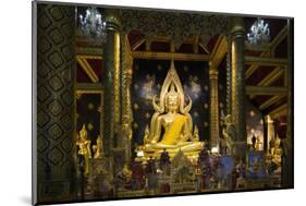 The Sacred Phra Buddha Chinnarat Buddha in the Temple of Wat Phra Si Rattana Mahathat Woramahawihan-Alex Robinson-Mounted Photographic Print