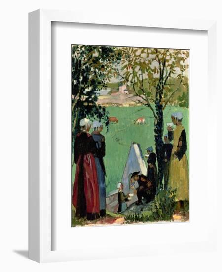 The Sacred Spring in Guidel, C. 1905-Maurice Denis-Framed Giclee Print