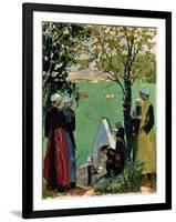 The Sacred Spring in Guidel, C. 1905-Maurice Denis-Framed Giclee Print