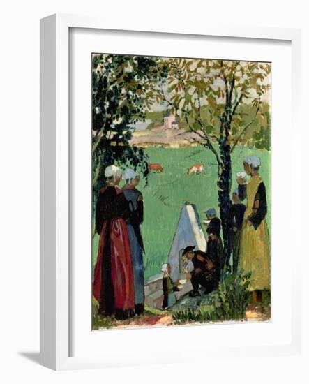 The Sacred Spring in Guidel, C. 1905-Maurice Denis-Framed Giclee Print