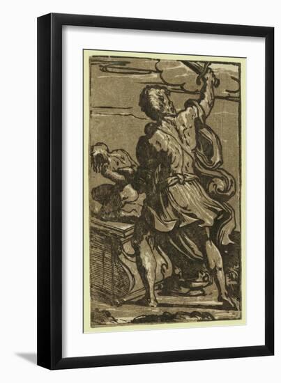 The Sacrifice of Abraham, Between Ca. 1520 and 1700-Parmigianino-Framed Giclee Print