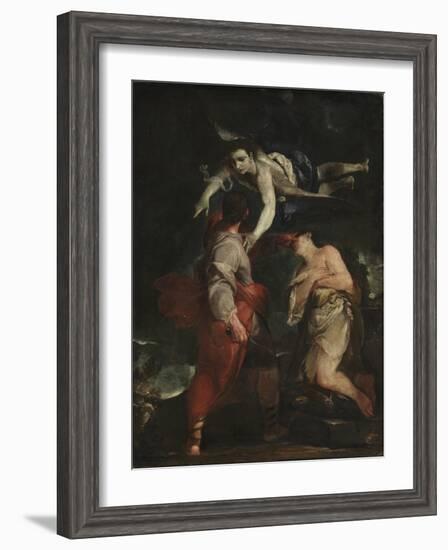 The Sacrifice of Abraham-Giuseppe Maria Crespi-Framed Giclee Print