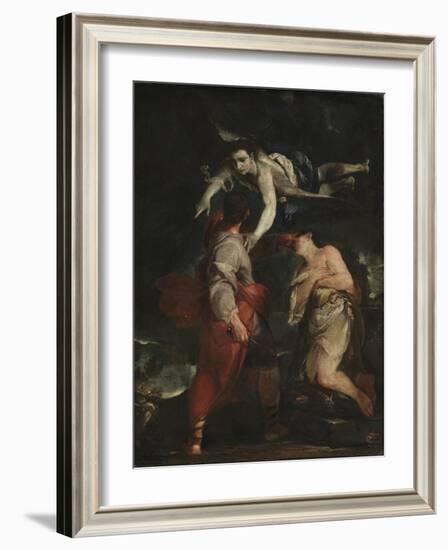 The Sacrifice of Abraham-Giuseppe Maria Crespi-Framed Giclee Print