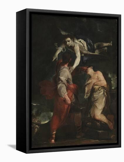 The Sacrifice of Abraham-Giuseppe Maria Crespi-Framed Stretched Canvas