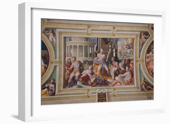 The Sacrifice of Codrus, King of Athens (Public Virtues of Greek and Roman Heroe), 1529-1535-Domenico Beccafumi-Framed Premium Photographic Print