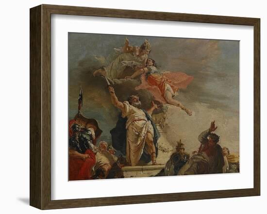 The Sacrifice of Iphigenia, 18th Century-Francesco Fontebasso-Framed Giclee Print