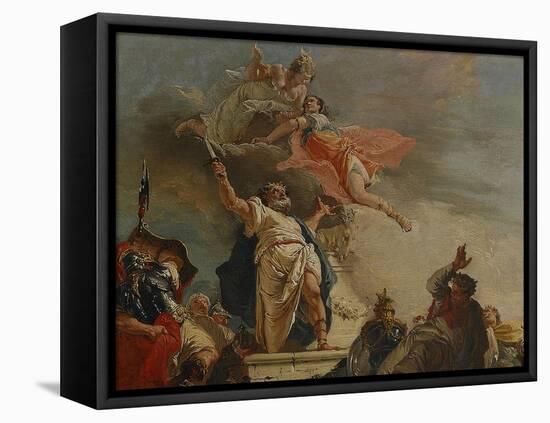 The Sacrifice of Iphigenia, 18th Century-Francesco Fontebasso-Framed Stretched Canvas