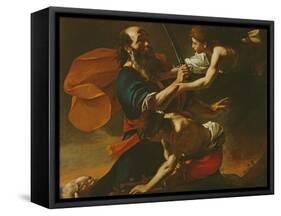 The Sacrifice of Isaac, 1613-Mattia Preti-Framed Stretched Canvas