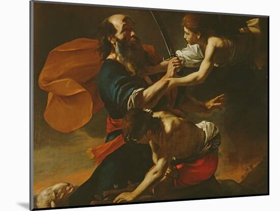 The Sacrifice of Isaac, 1613-Mattia Preti-Mounted Giclee Print