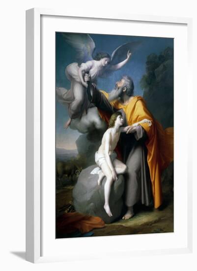 The Sacrifice of Isaac, 1858-Santiago Rebull-Framed Giclee Print