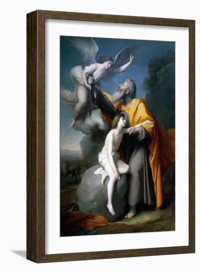 The Sacrifice of Isaac, 1858-Santiago Rebull-Framed Giclee Print