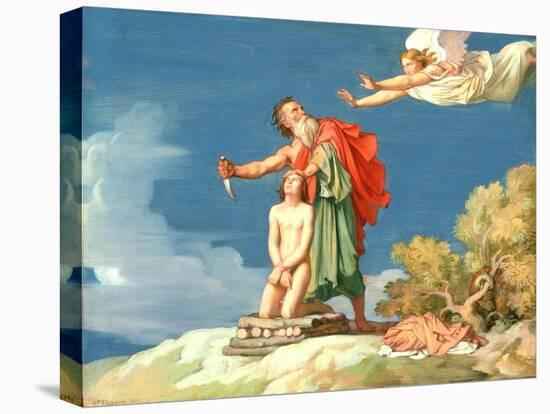 The Sacrifice of Isaac, 1860-Hippolyte Flandrin-Stretched Canvas