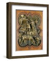 The Sacrifice of Isaac, Bronze Competition Relief for the Baptistry Doors, Florence, 1401-Filippo Brunelleschi-Framed Giclee Print