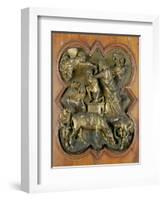 The Sacrifice of Isaac, Bronze Competition Relief for the Baptistry Doors, Florence, 1401-Filippo Brunelleschi-Framed Giclee Print