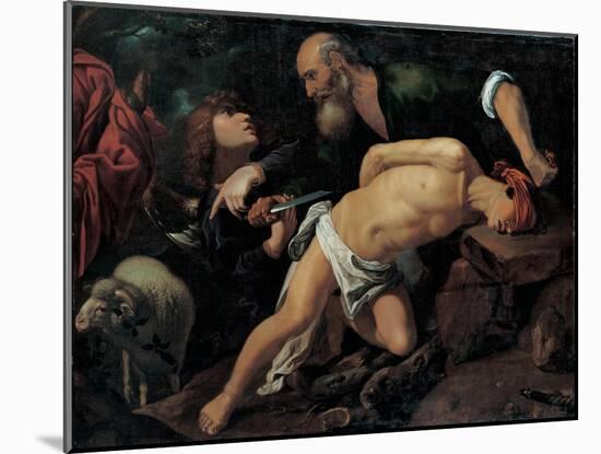 The Sacrifice of Isaac, C. 1615-Pedro Orrente-Mounted Premium Giclee Print