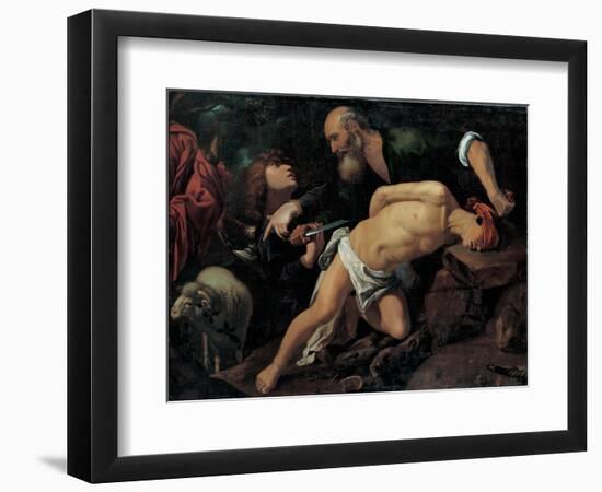 The Sacrifice of Isaac, C. 1615-Pedro Orrente-Framed Premium Giclee Print