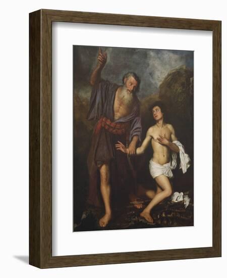 The Sacrifice of Isaac, C.1659 (Oil on Canvas)-Antonio Pereda y Salgado-Framed Giclee Print