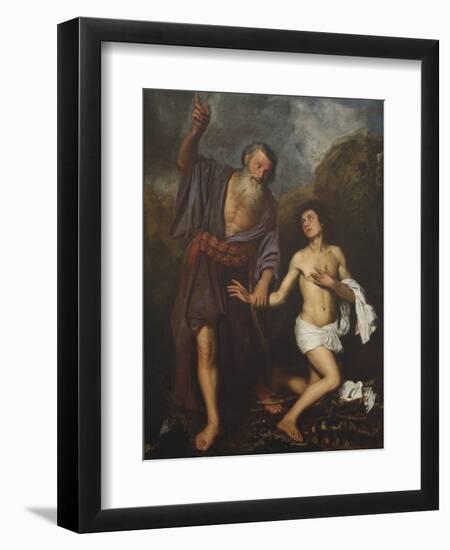 The Sacrifice of Isaac, C.1659 (Oil on Canvas)-Antonio Pereda y Salgado-Framed Giclee Print