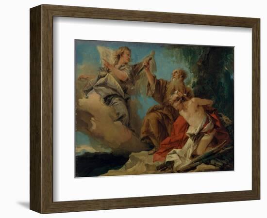 The Sacrifice of Isaac, c.1750-Giandomenico Tiepolo-Framed Giclee Print