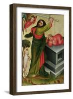 The Sacrifice of Isaac from the High Altar of St. Peter's in Hamburg, the Grabower Altar, 1383-Master Bertram of Minden-Framed Giclee Print