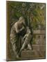 The Sacrifice of Isaac. Monochrome painting, imitation of a relief (around 1490)-Andrea Mantegna-Mounted Giclee Print