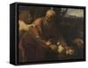 The Sacrifice of Isaac-Caravaggio-Framed Stretched Canvas