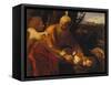 The Sacrifice of Isaac-Caravaggio-Framed Stretched Canvas