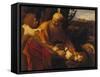 The Sacrifice of Isaac-Caravaggio-Framed Stretched Canvas