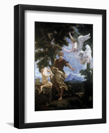 The Sacrifice of Isaac-Giovanni  B. Gaulli-Framed Giclee Print