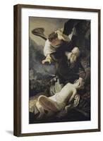 The Sacrifice of Isaac-Rembrandt van Rijn-Framed Giclee Print