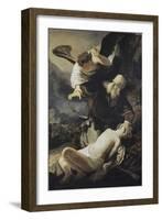 The Sacrifice of Isaac-Rembrandt van Rijn-Framed Giclee Print