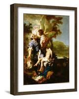 The Sacrifice of Isaac-Johann Liss-Framed Giclee Print