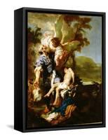 The Sacrifice of Isaac-Johann Liss-Framed Stretched Canvas