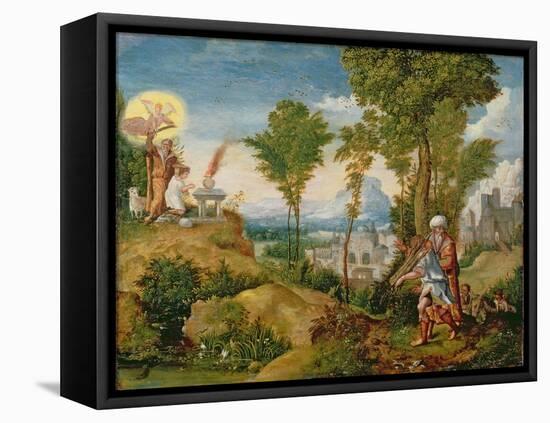 The Sacrifice of Isaac-Herri Met De Bles-Framed Stretched Canvas