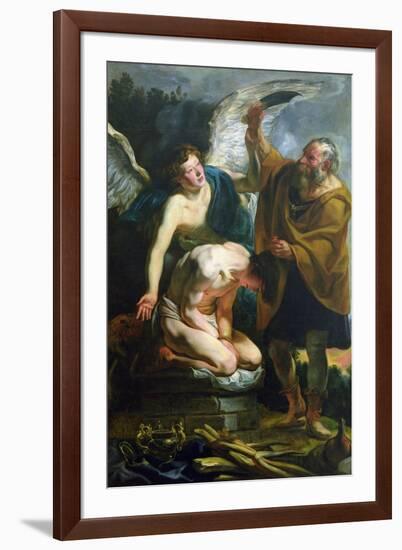 The Sacrifice of Isaac-Jacob Jordaens-Framed Giclee Print