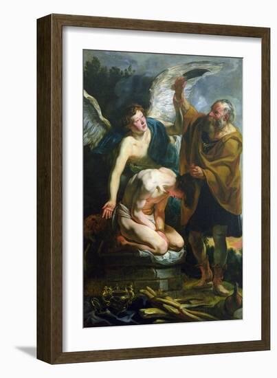 The Sacrifice of Isaac-Jacob Jordaens-Framed Giclee Print