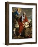 The Sacrifice of Isaac-Philippe De Champaigne-Framed Premium Giclee Print